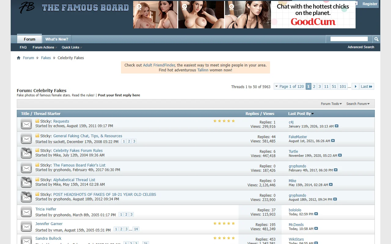 Screenshot: Famousboard Screenshot of Famousboard